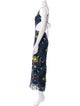 Ronny Kobo Paisley Print Long Dress