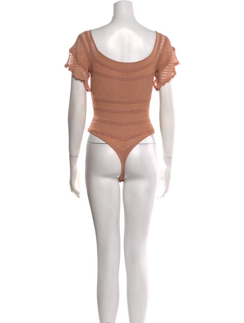 Ronny Kobo Scoop Neck Short Sleeve Bodysuit