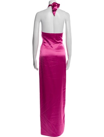 Ronny Kobo Halterneck Long Dress