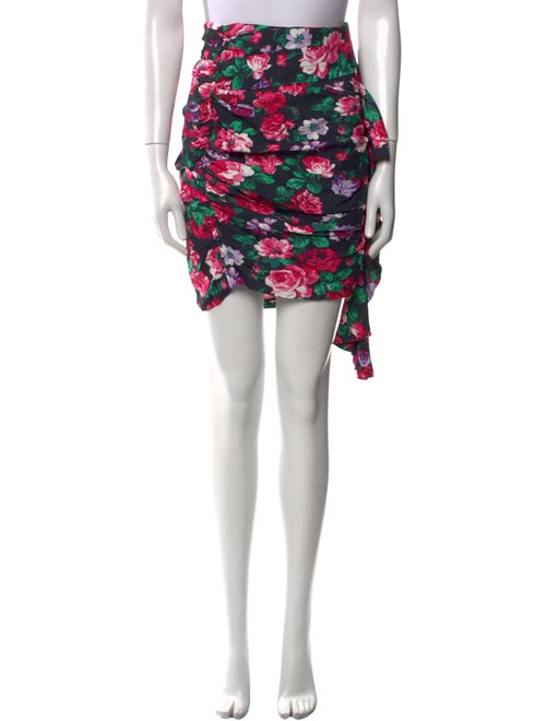 Ronny Kobo Floral Print Knee-Length Skirt