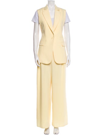 Ronny Kobo Pleated Accents Pantsuit