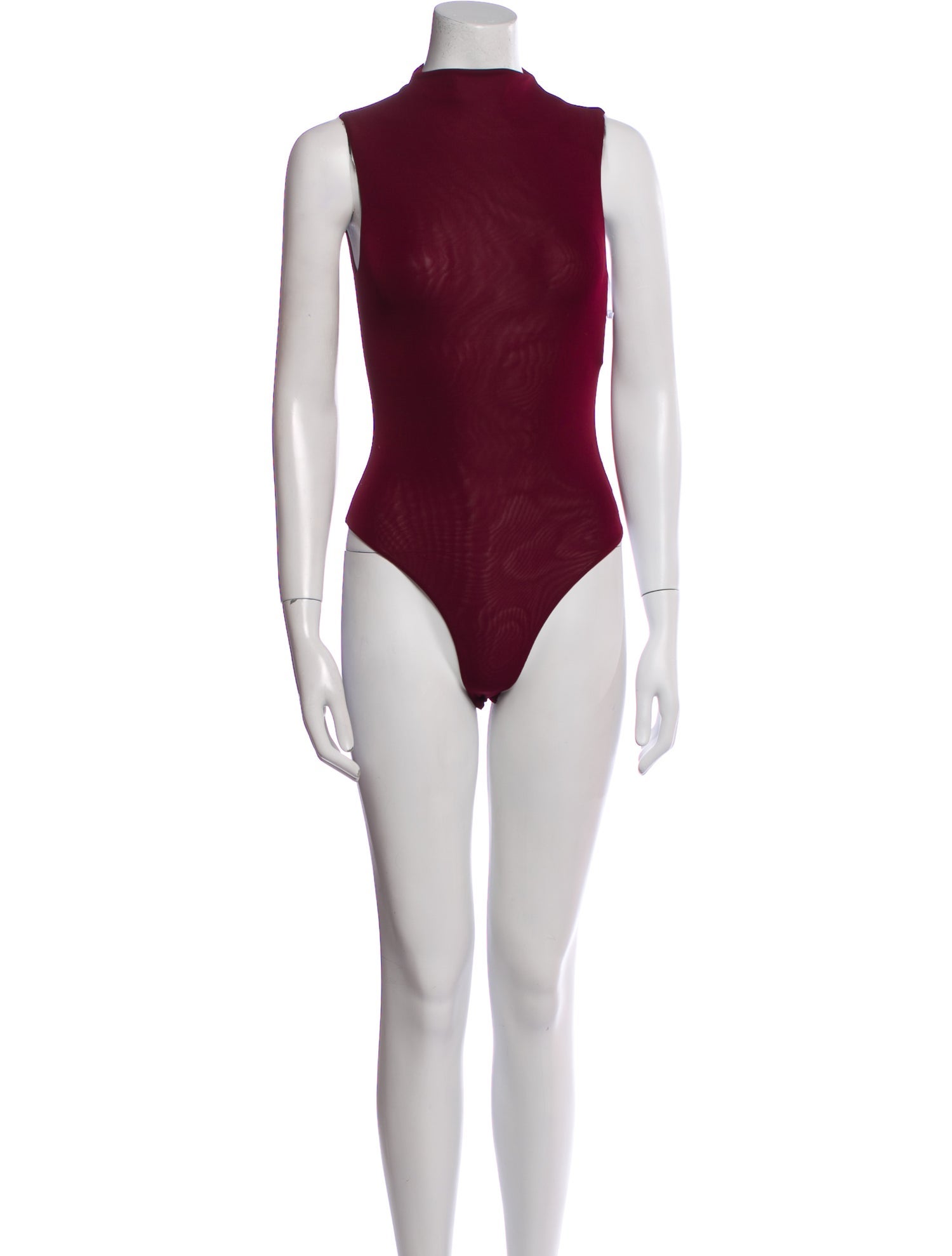 Ronny Kobo Mock Neck Sleeveless Bodysuit