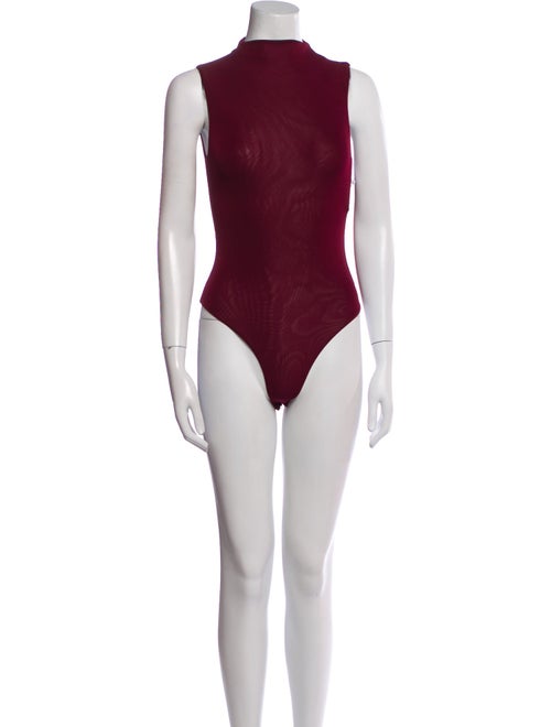 Ronny Kobo Mock Neck Sleeveless Bodysuit