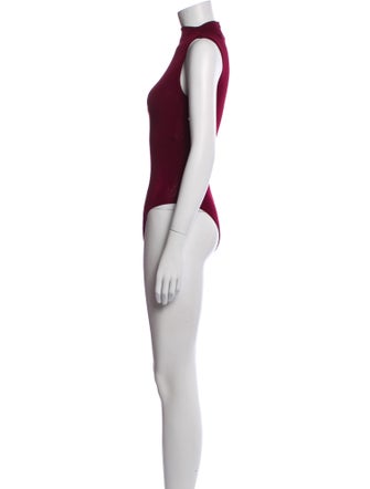 Ronny Kobo Mock Neck Sleeveless Bodysuit