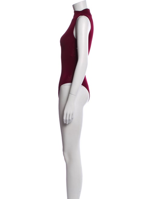 Ronny Kobo Mock Neck Sleeveless Bodysuit