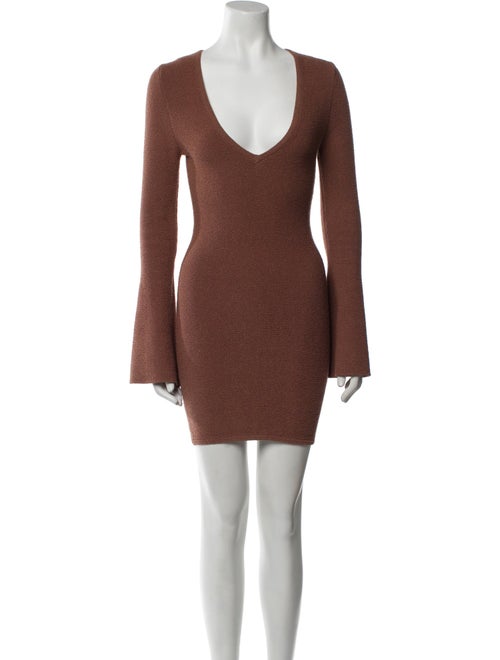 Ronny Kobo V-Neck Mini Dress