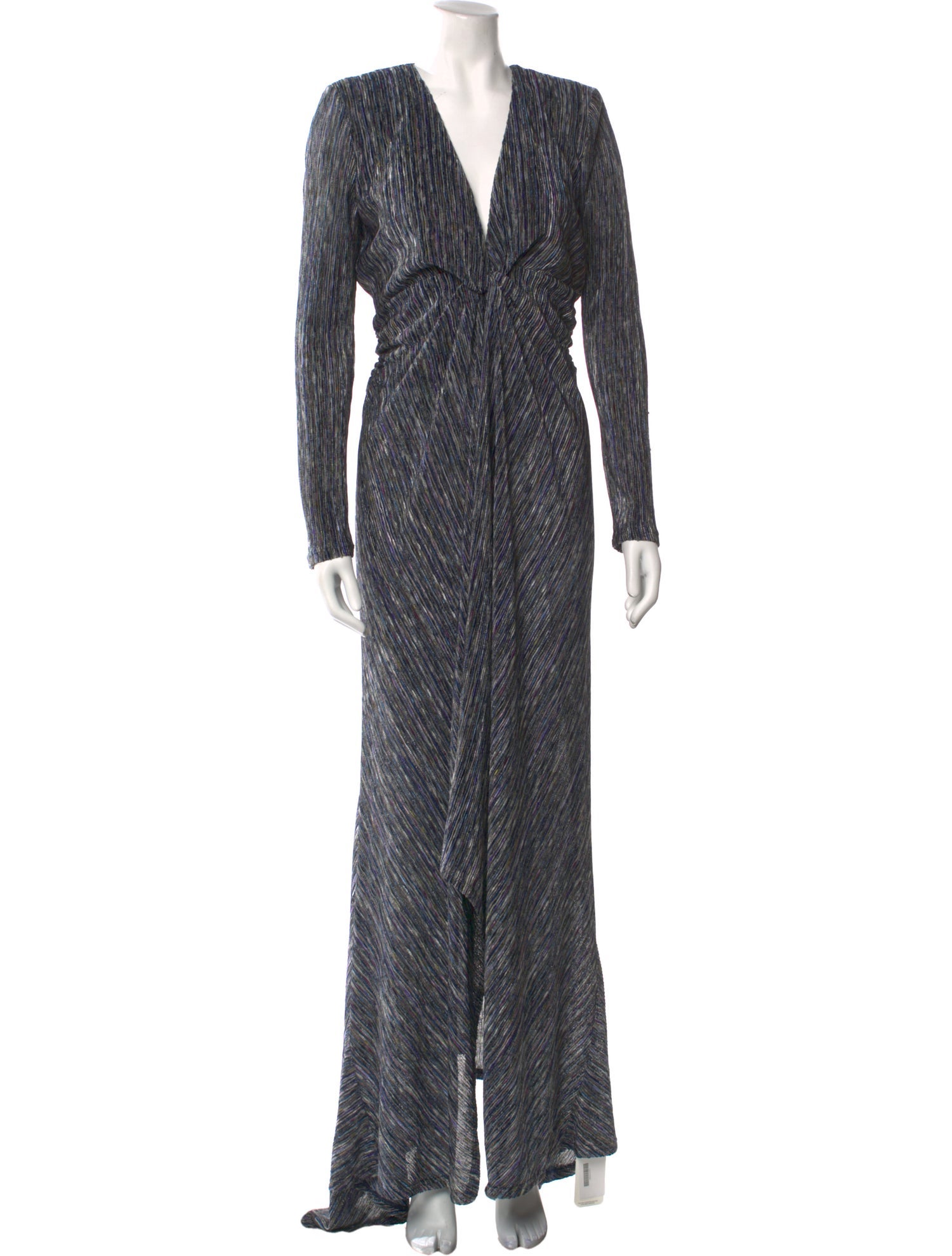 Ronny Kobo Striped Long Dress