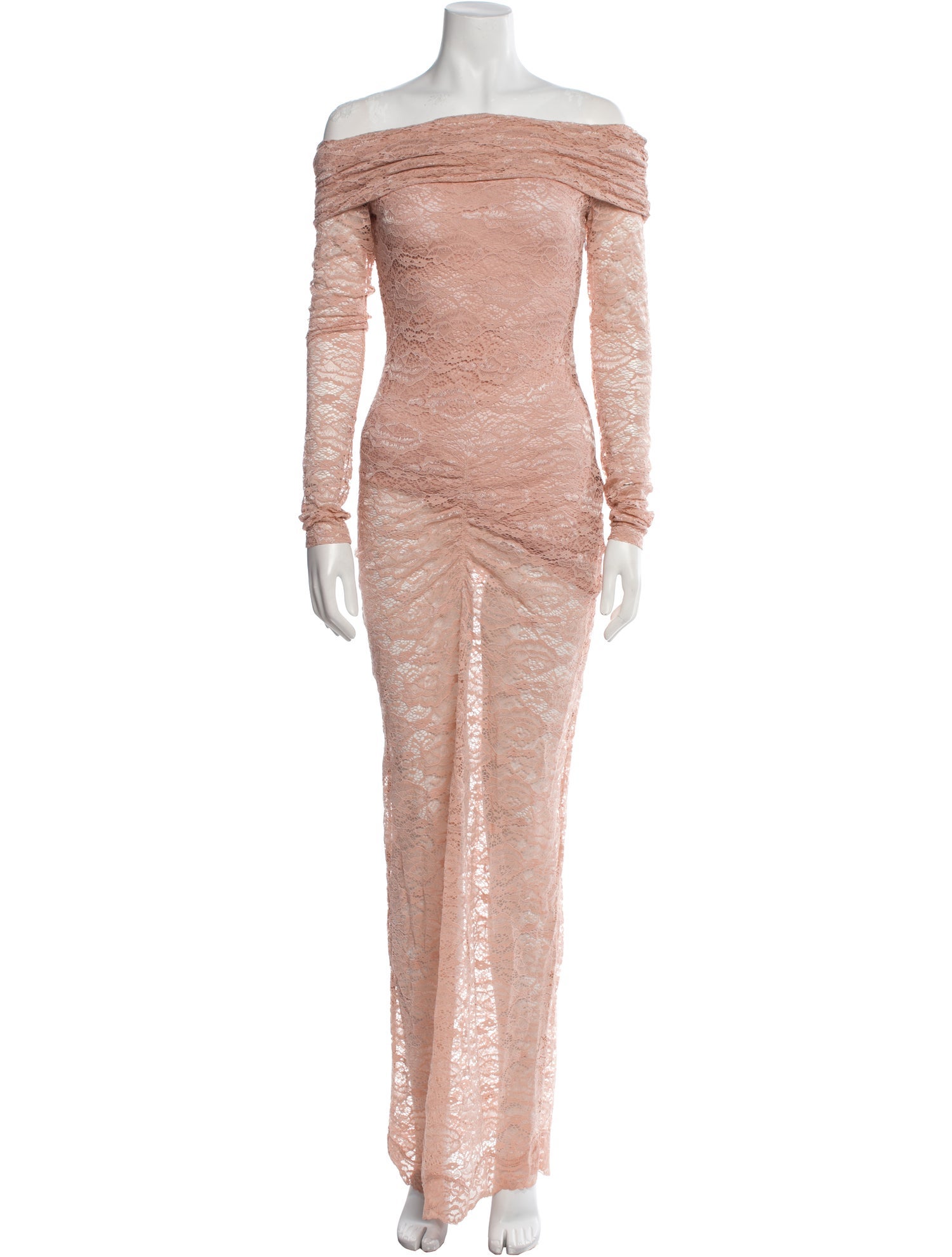 Ronny Kobo Off-The-Shoulder Long Dress