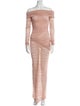 Ronny Kobo Off-The-Shoulder Long Dress