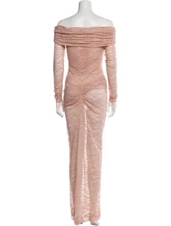 Ronny Kobo Off-The-Shoulder Long Dress