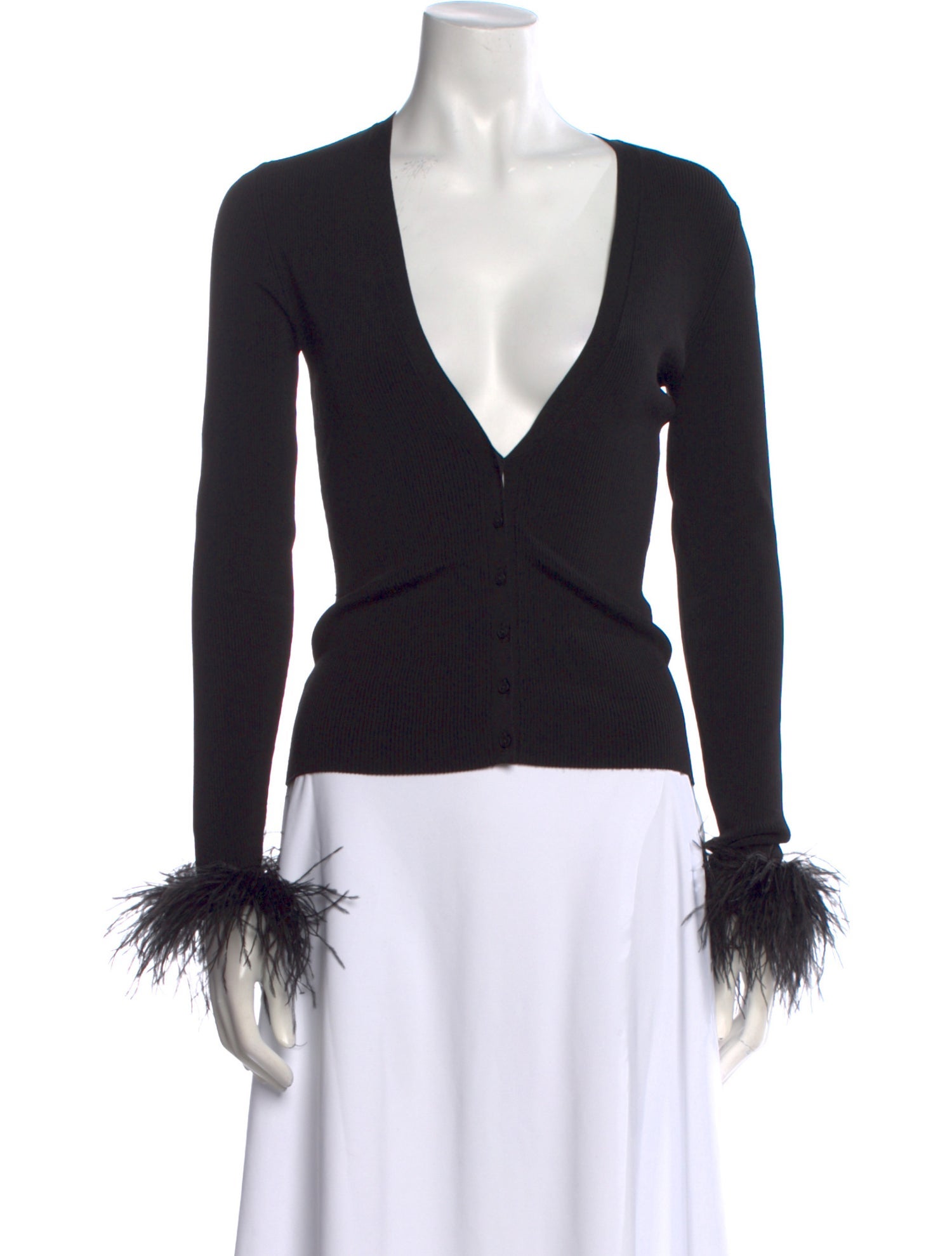 Ronny Kobo V-Neck Long Sleeve Top