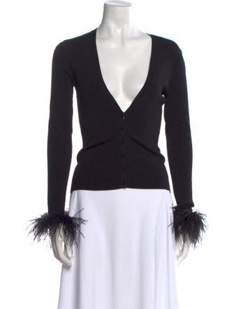 Ronny Kobo V-Neck Long Sleeve Top