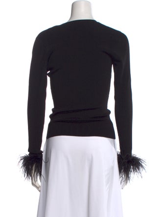 Ronny Kobo V-Neck Long Sleeve Top