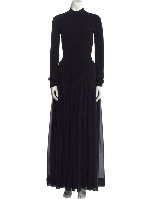 Ronny Kobo Mock Neck Long Dress
