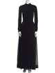 Ronny Kobo Mock Neck Long Dress