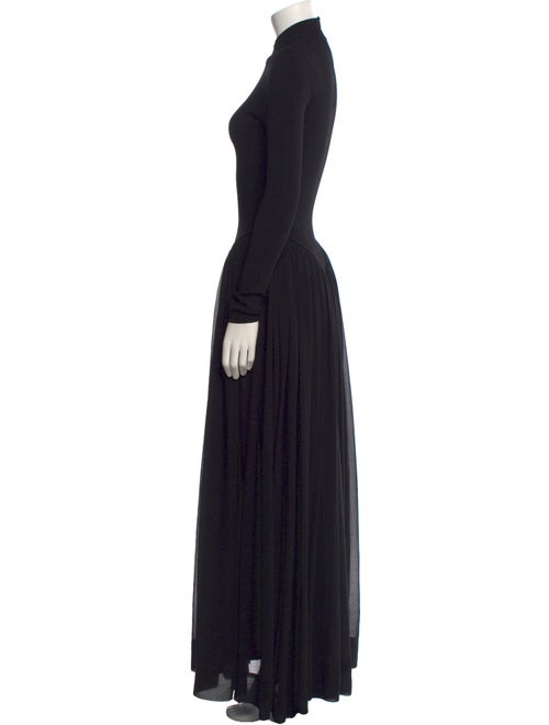 Ronny Kobo Mock Neck Long Dress