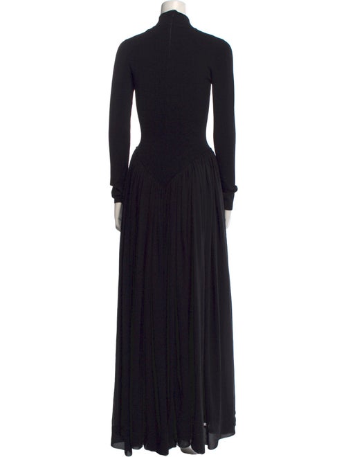 Ronny Kobo Mock Neck Long Dress