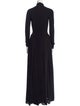 Ronny Kobo Mock Neck Long Dress