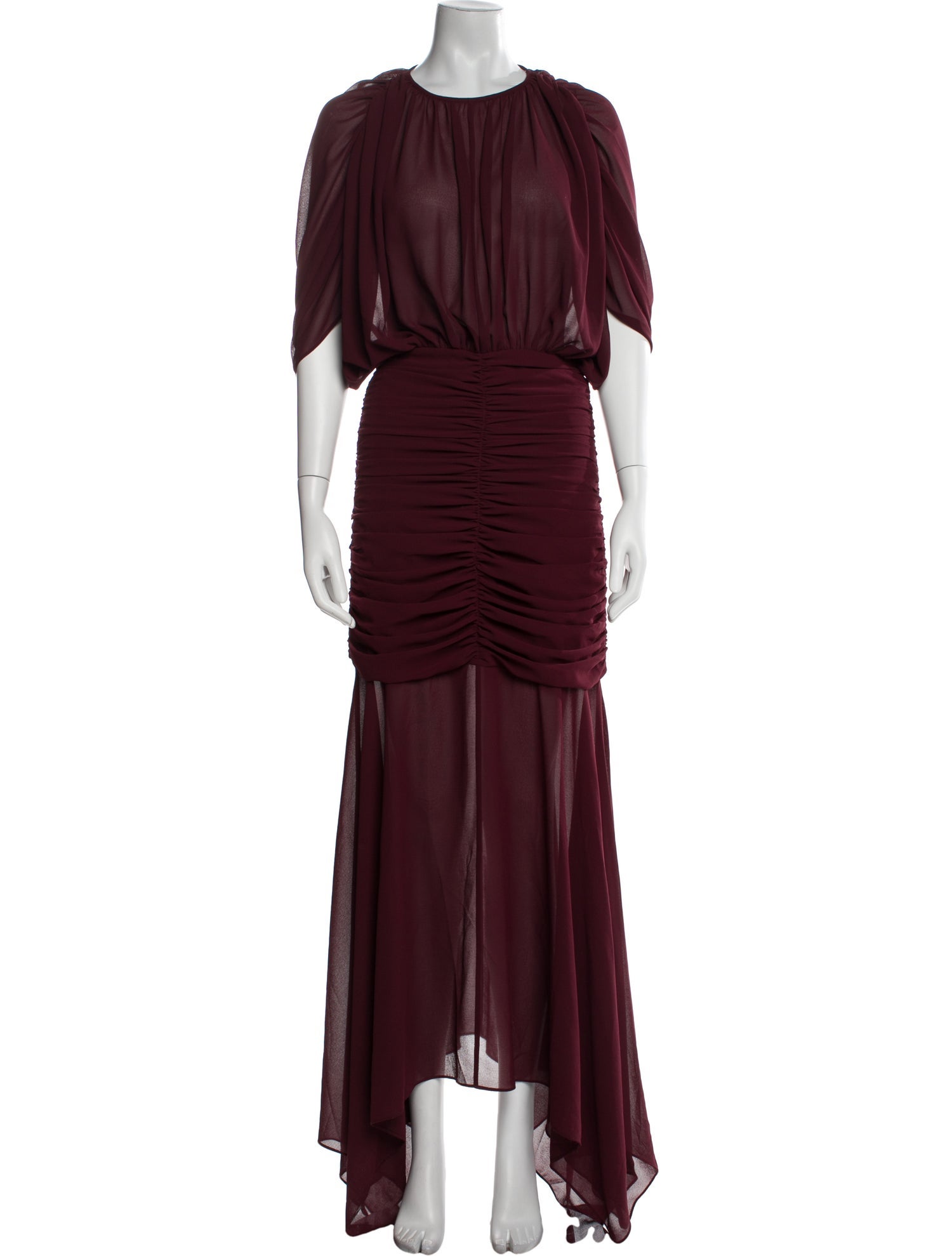 Ronny Kobo Crew Neck Long Dress