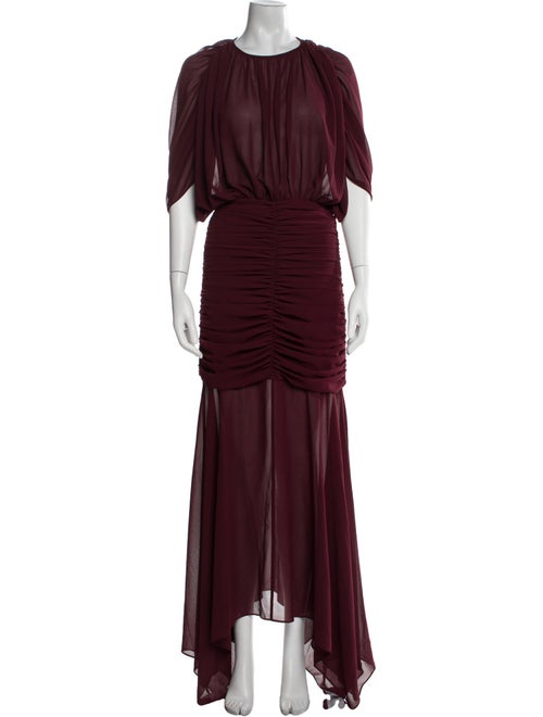 Ronny Kobo Crew Neck Long Dress