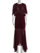 Ronny Kobo Crew Neck Long Dress