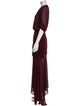 Ronny Kobo Crew Neck Long Dress