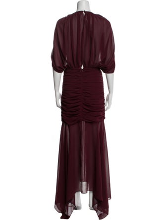 Ronny Kobo Crew Neck Long Dress