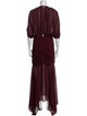 Ronny Kobo Crew Neck Long Dress