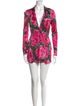 Ronny Kobo Floral Print Mini Dress