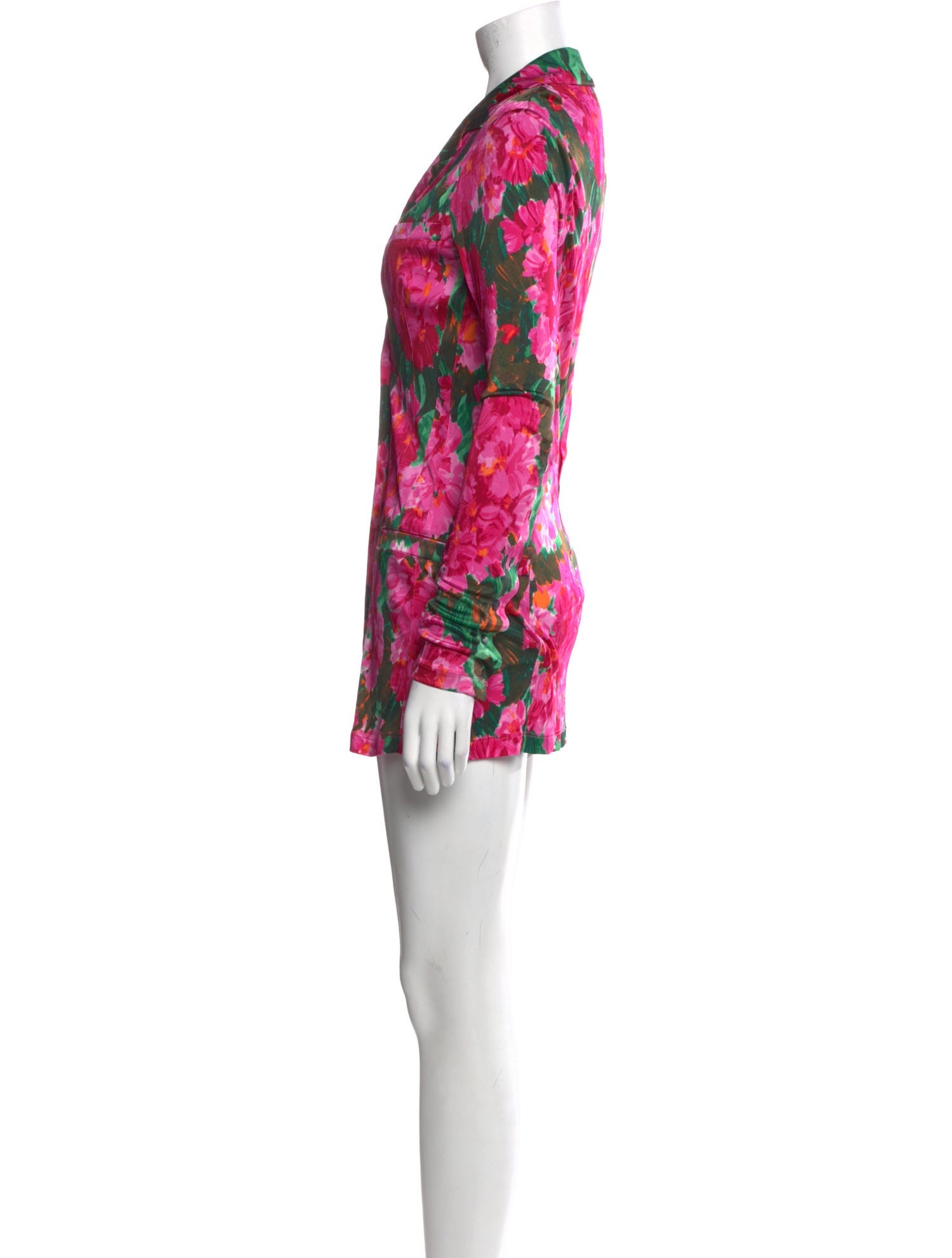 Ronny Kobo Floral Print Mini Dress
