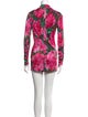 Ronny Kobo Floral Print Mini Dress