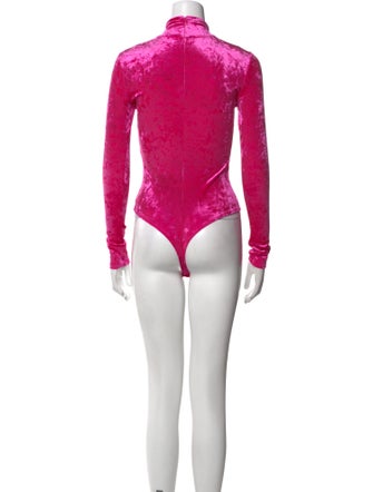 Ronny Kobo Mock Neck Long Sleeve Bodysuit