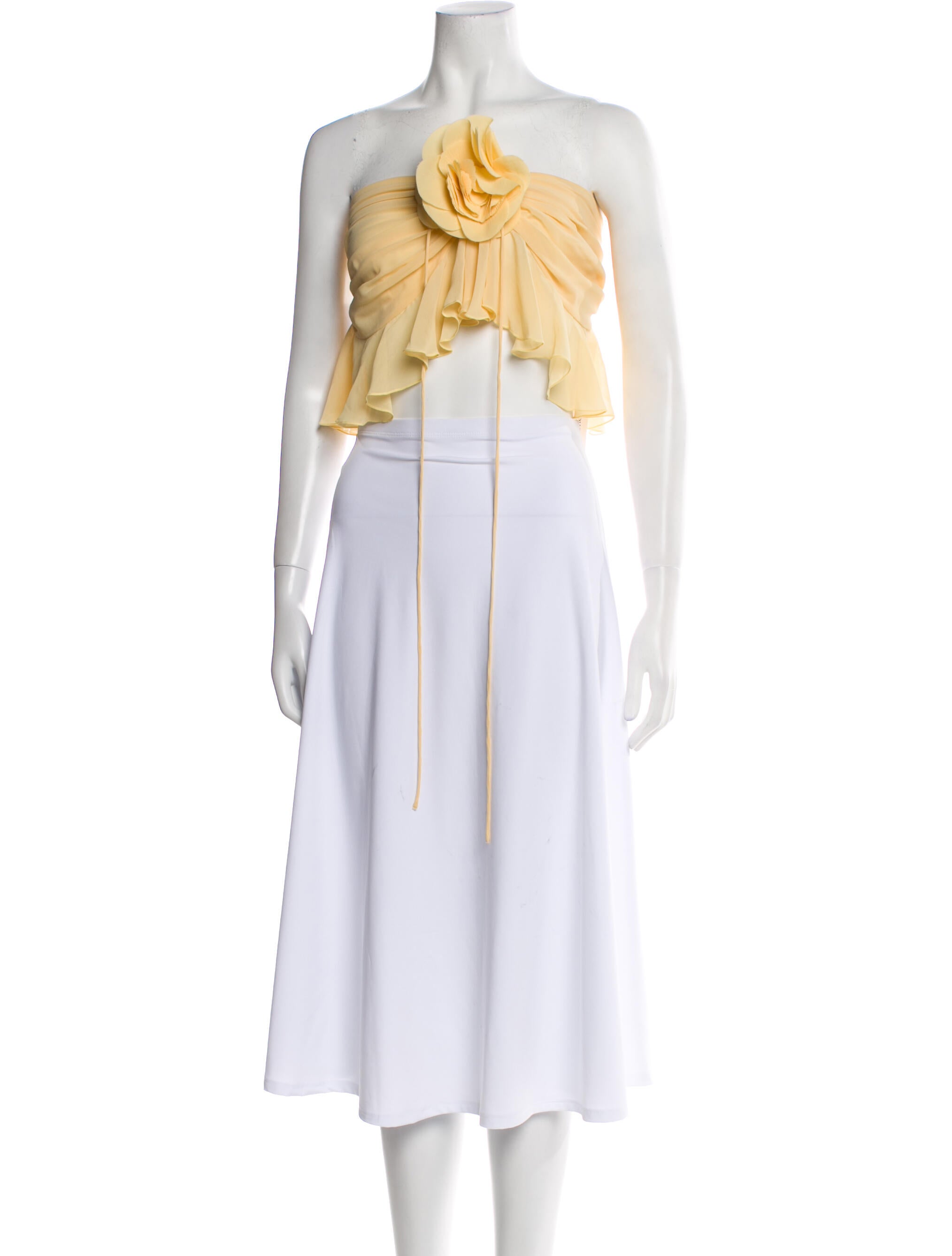 Ronny Kobo Strapless Crop Top w/ Tags