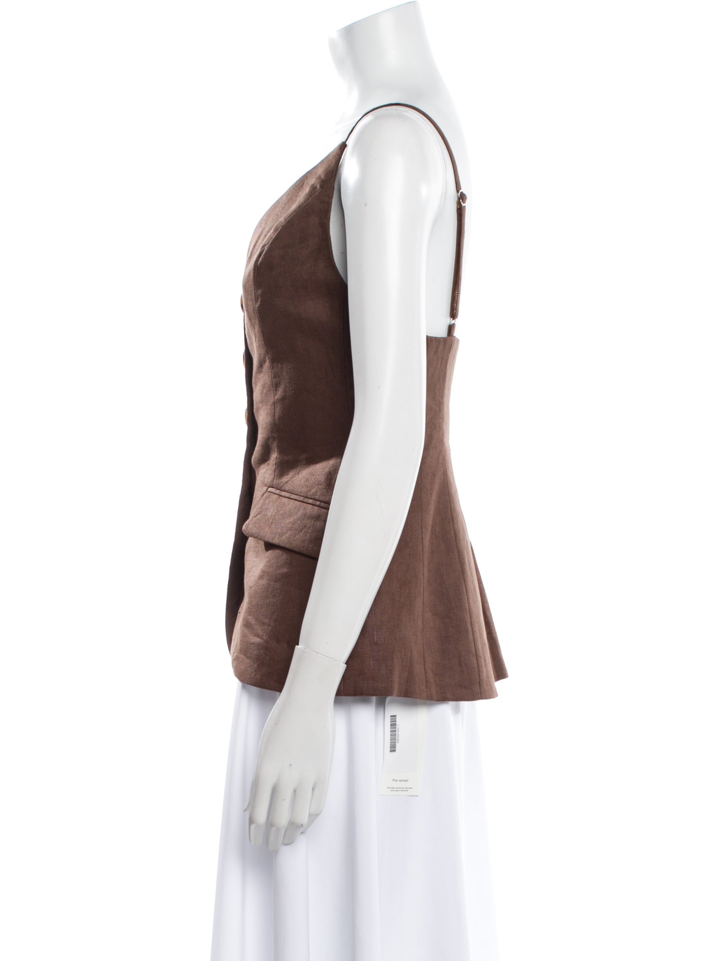 Ronny Kobo Linen V-Neck Top