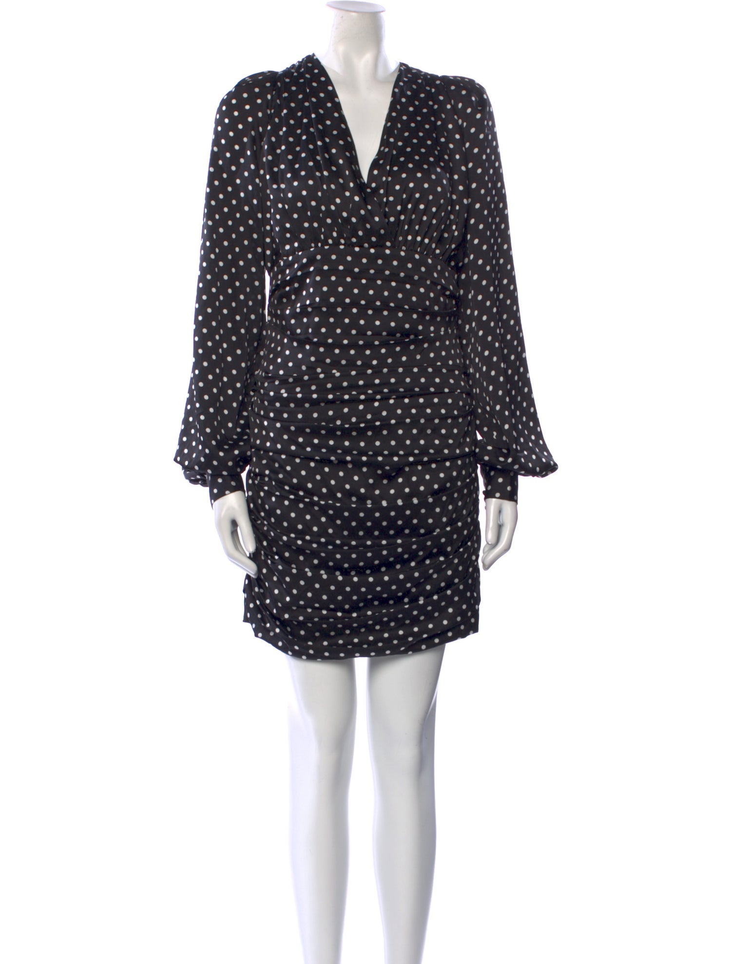 Ronny Kobo Polka Dot Print Mini Dress