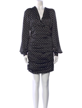 Ronny Kobo Polka Dot Print Mini Dress