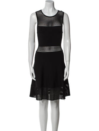 Ronny Kobo Striped Knee-Length Dress