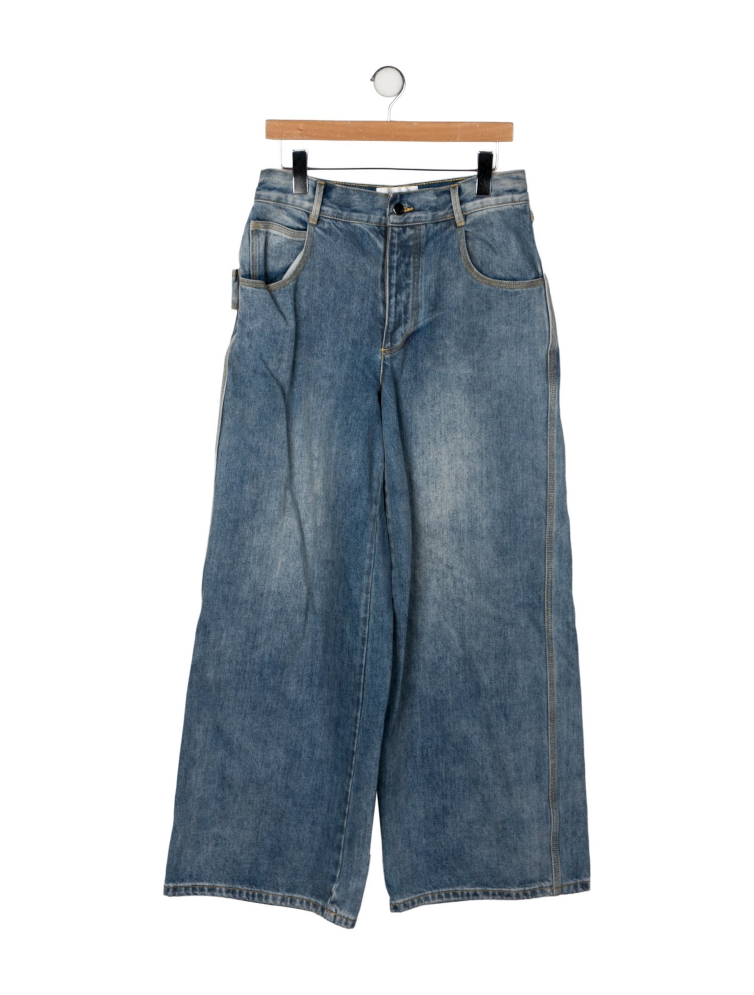 Ronny Kobo High-Rise Wide Leg Jeans