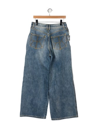 Ronny Kobo High-Rise Wide Leg Jeans