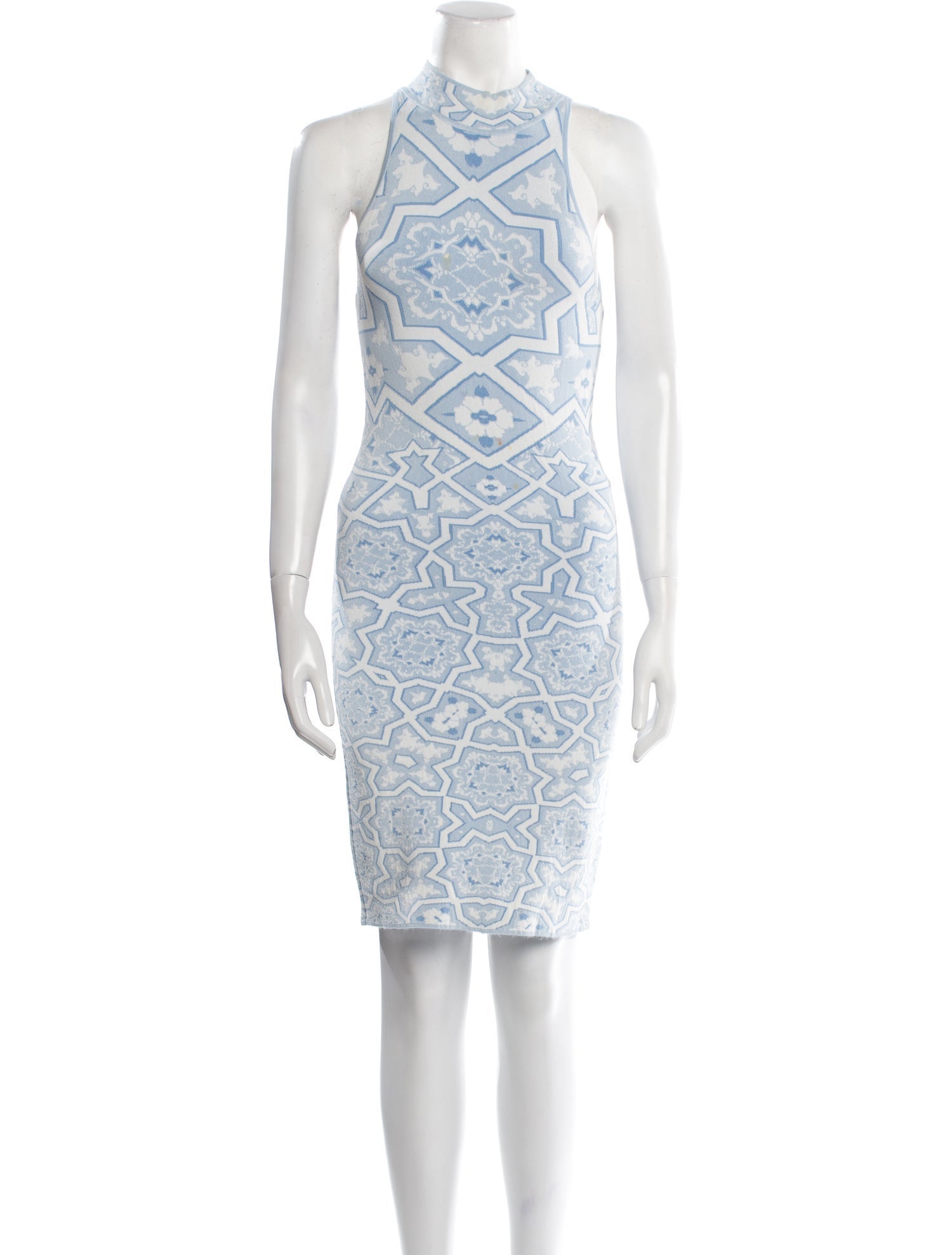 Ronny Kobo Lace Pattern Mini Dress