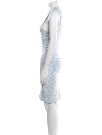 Ronny Kobo Lace Pattern Mini Dress