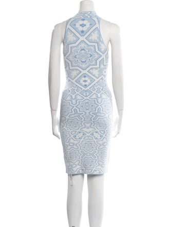 Ronny Kobo Lace Pattern Mini Dress