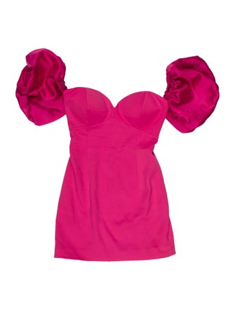 Ronny Kobo Square Neckline Mini Dress