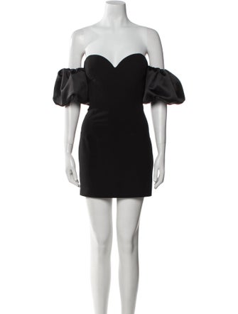 Ronny Kobo Off-The-Shoulder Mini Dress