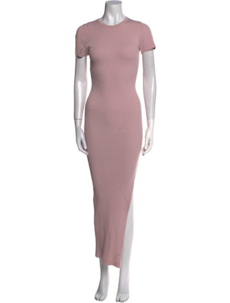 Ronny Kobo Crew Neck Long Dress