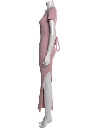 Ronny Kobo Crew Neck Long Dress