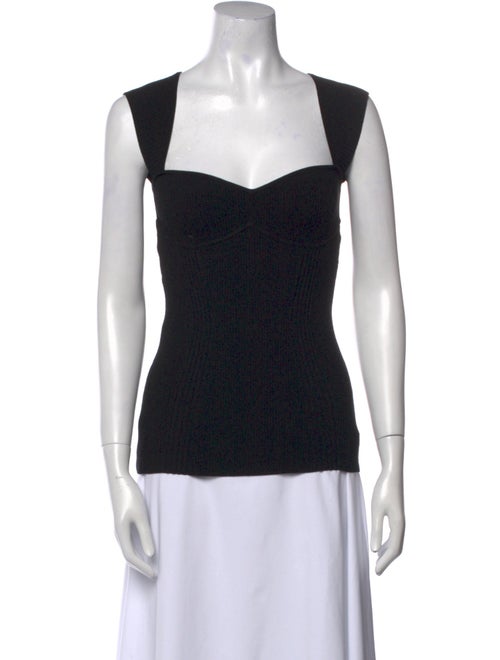 Ronny Kobo Square Neckline Sleeveless Top