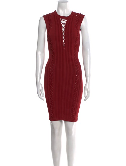 Ronny Kobo Crew Neck Mini Dress