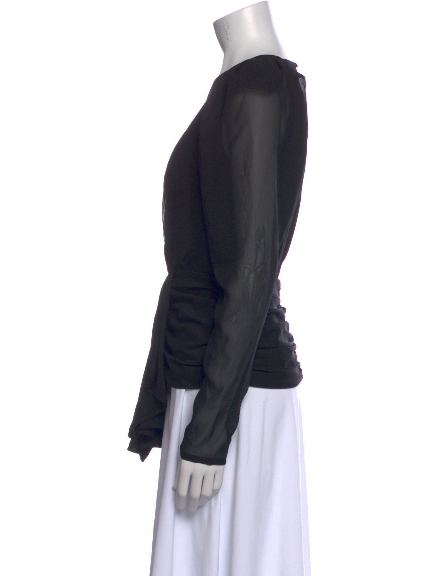 Ronny Kobo V-Neck Long Sleeve Blouse