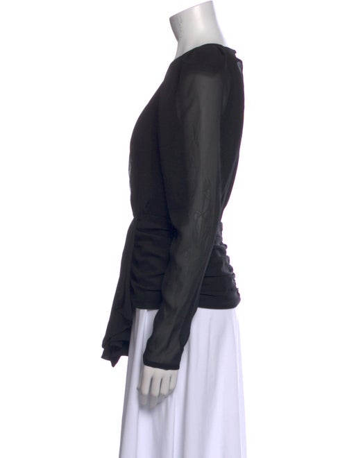 Ronny Kobo V-Neck Long Sleeve Blouse